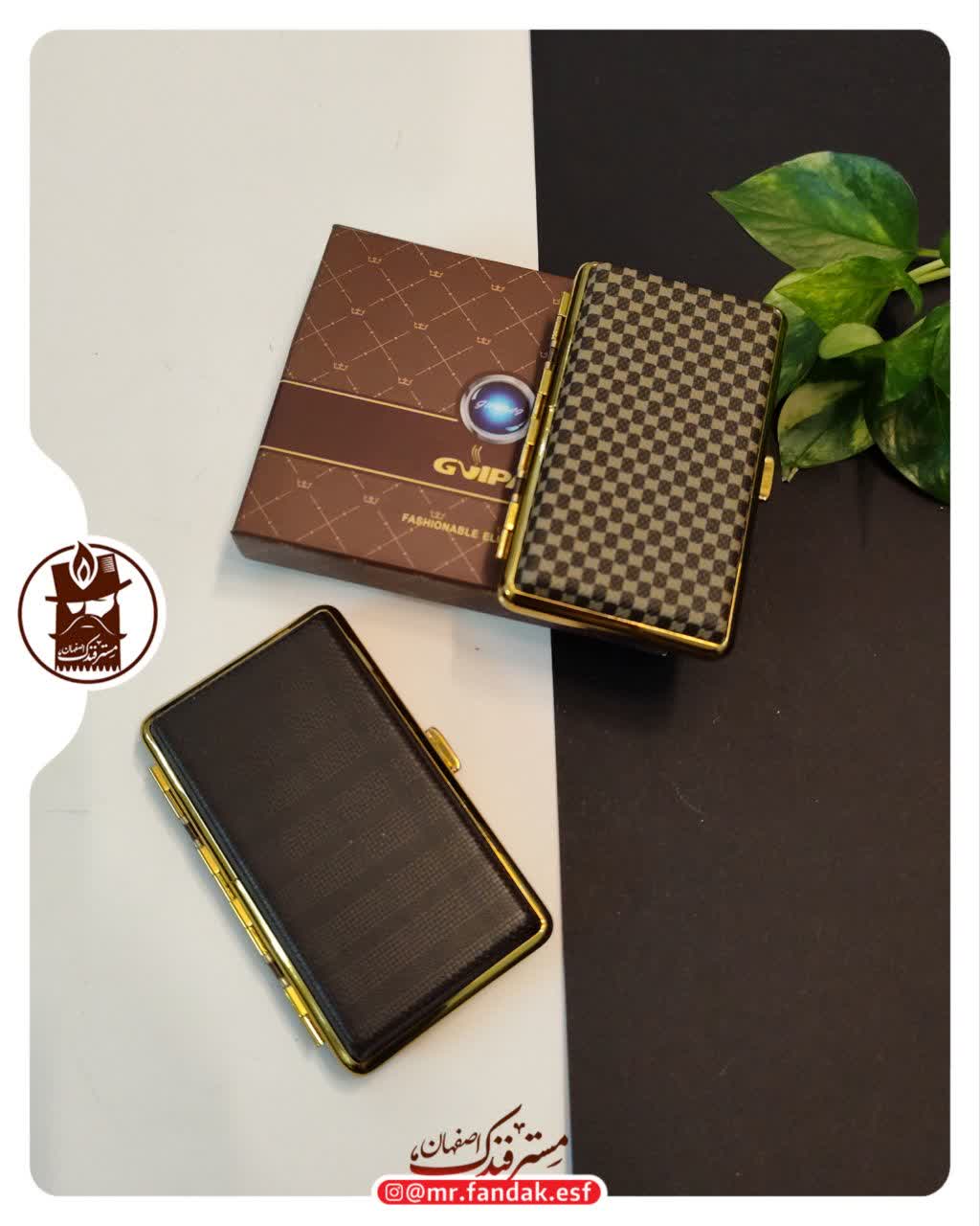 کیف سیگار گوپای چرم کلاسیک پایه بلند کیف سیگار گوپای چرم کلاسیک پایه بلند