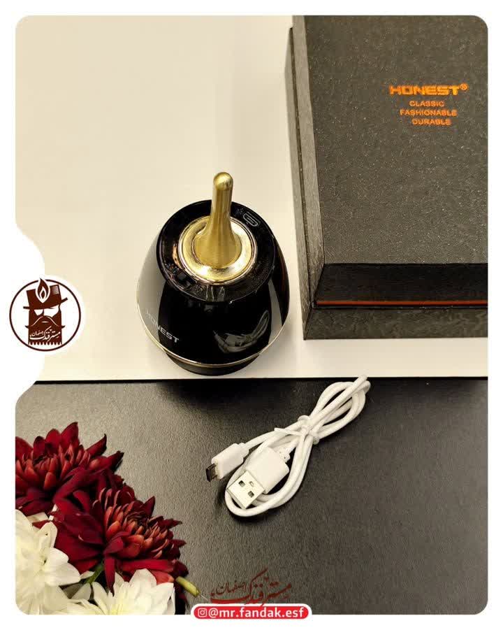 فندک رومیزی هانست honest برقی و بنزینی فندک رومیزی هانست honest برقی و بنزینی