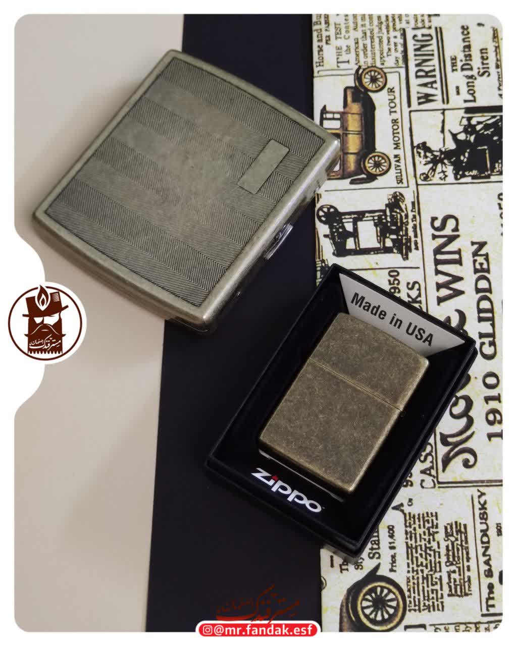 فندک زیپو اورجینال -zippo کد 098