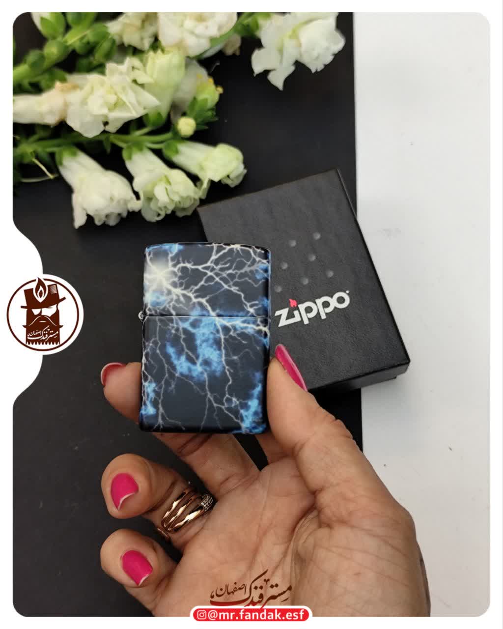 فندک زیپو اصلZippo Lighter 48610 49193 Lightning Design فندک زیپو اصلZippo Lighter 48610 49193 Lightning Design