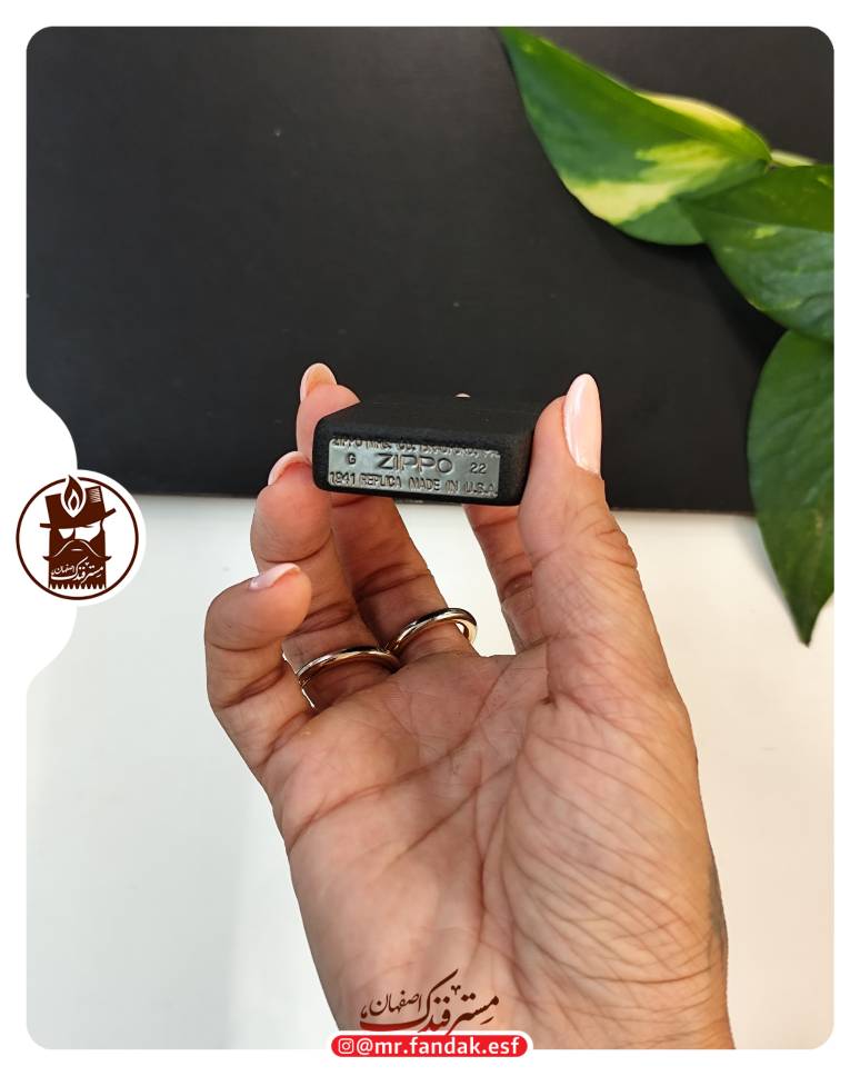 فندک زیپو اورجینال zippo 28582 rep black crackle فندک زیپو اورجینال zippo 28582 rep black crackle