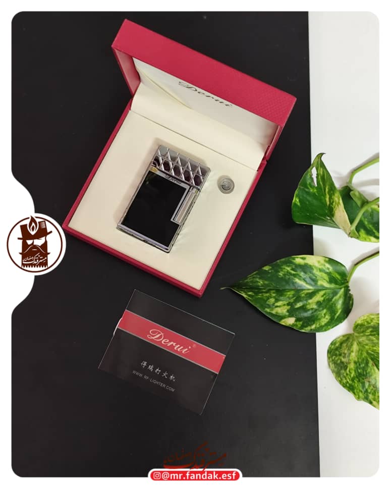 فندک بغل زن دروی derui لاین سه نقره ای فندک بغل زن دروی derui لاین سه نقره ای