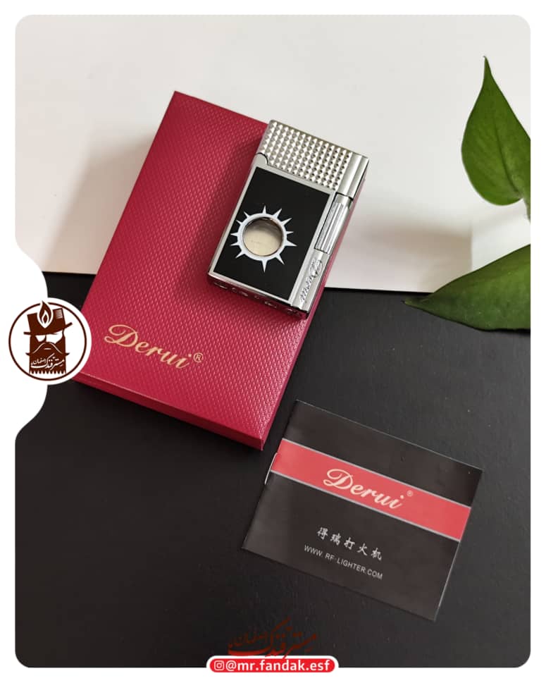 فندک بغل زن دروی derui لاین دو نقره ای فندک بغل زن دروی derui لاین دو نقره ای