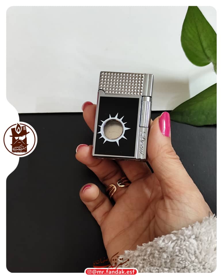 فندک بغل زن دروی derui لاین دو نقره ای فندک بغل زن دروی derui لاین دو نقره ای