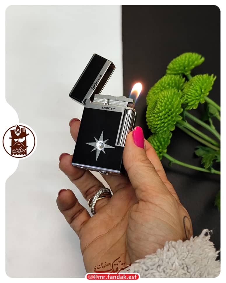 فندک بغل زن دروی derui لاین سه تک نگین فندک بغل زن دروی derui لاین سه تک نگین