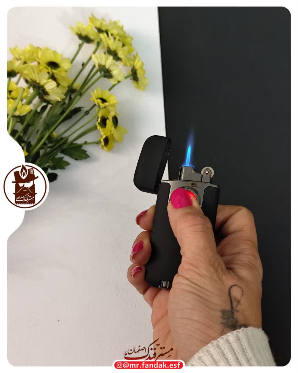 فندک دوحالته دکمه دار 1006 فندک دوحالته دکمه دار 1006