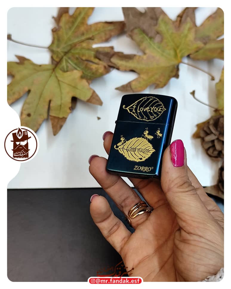 فندک بنزینی زورو zorro طرح مورچه فندک بنزینی زورو zorro طرح مورچه