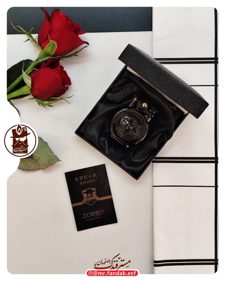 Picsart_26-08-03_14-44-18-606 فندک اسپینر هندلی زورو zorro 135
